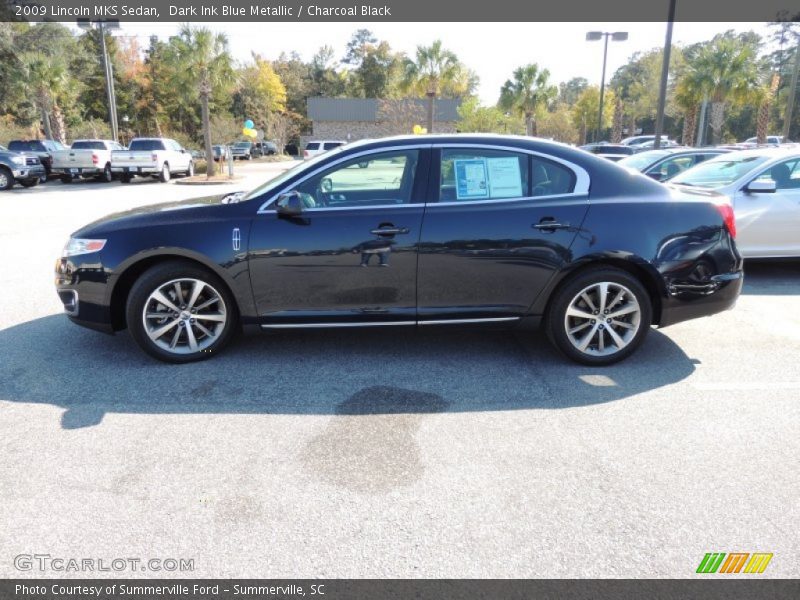 Dark Ink Blue Metallic / Charcoal Black 2009 Lincoln MKS Sedan