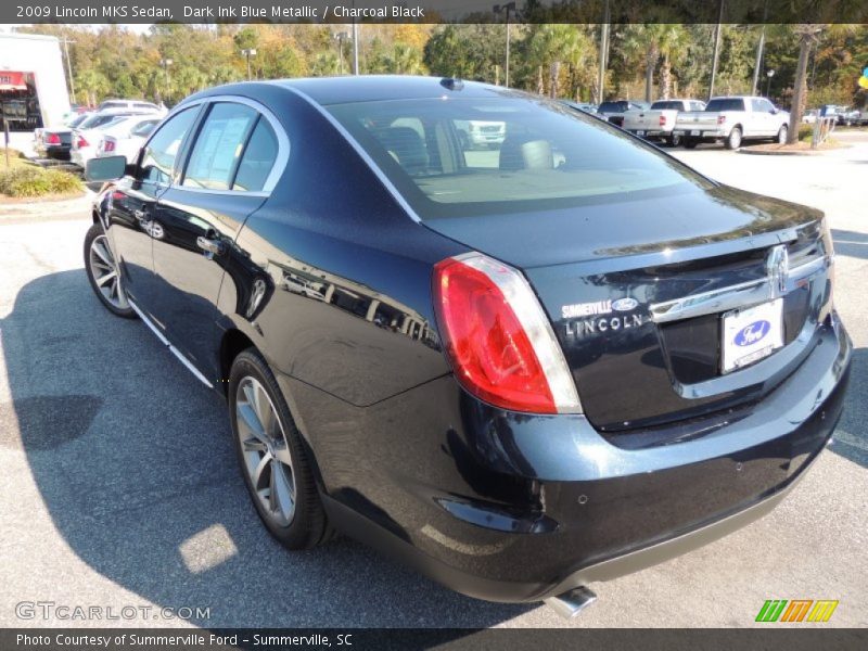 Dark Ink Blue Metallic / Charcoal Black 2009 Lincoln MKS Sedan