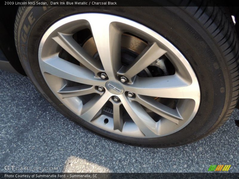 Dark Ink Blue Metallic / Charcoal Black 2009 Lincoln MKS Sedan