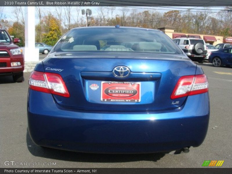 Blue Ribbon Metallic / Ash Gray 2010 Toyota Camry LE