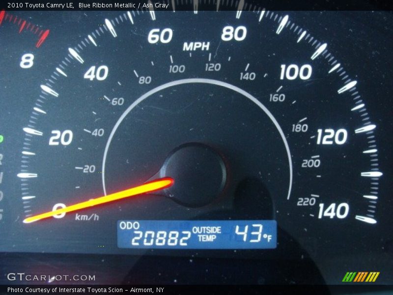Blue Ribbon Metallic / Ash Gray 2010 Toyota Camry LE