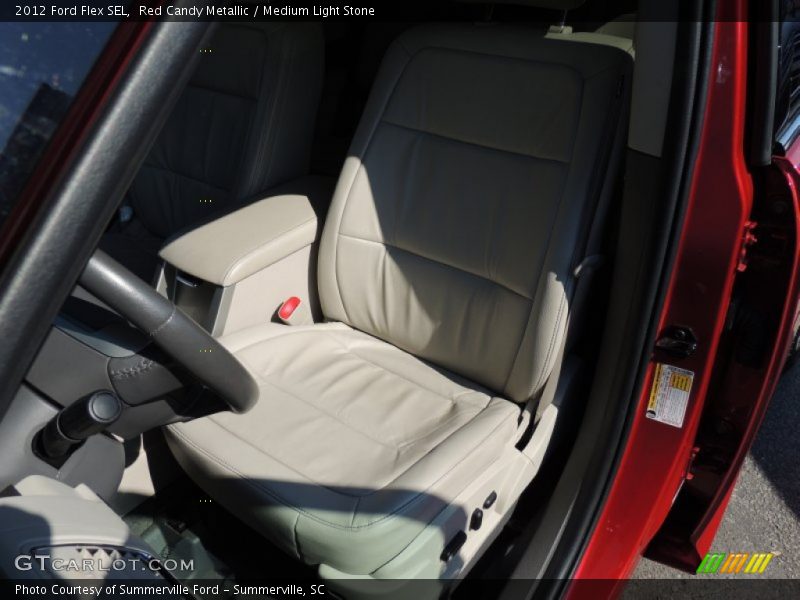 Red Candy Metallic / Medium Light Stone 2012 Ford Flex SEL