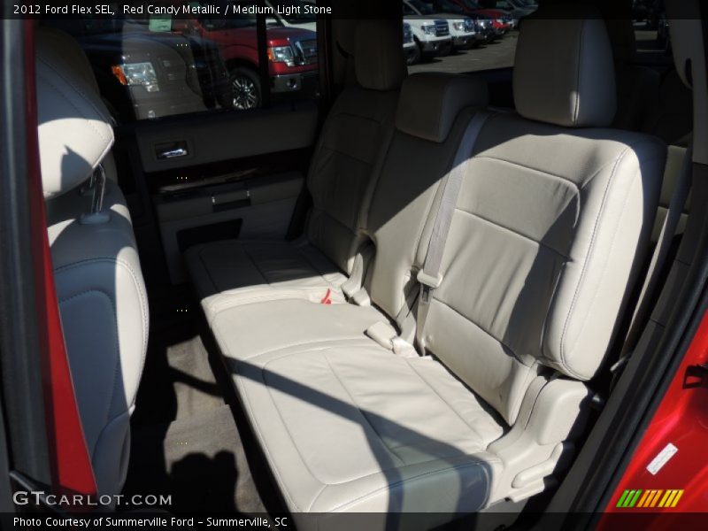 Red Candy Metallic / Medium Light Stone 2012 Ford Flex SEL