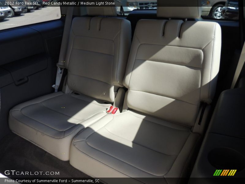 Red Candy Metallic / Medium Light Stone 2012 Ford Flex SEL