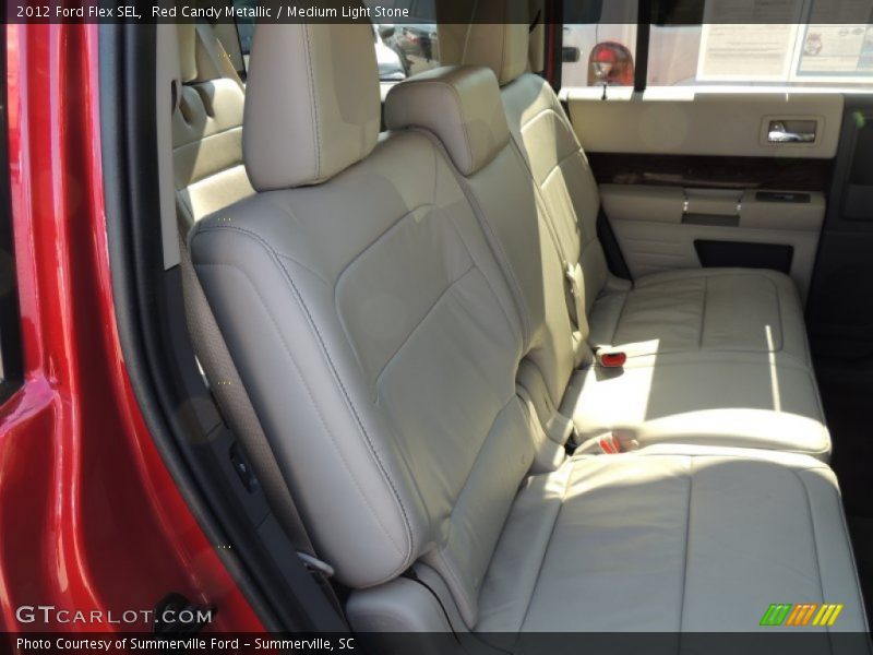 Red Candy Metallic / Medium Light Stone 2012 Ford Flex SEL