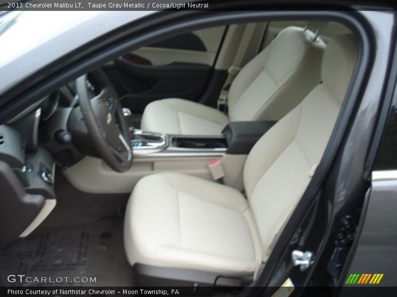 Taupe Gray Metallic / Cocoa/Light Neutral 2013 Chevrolet Malibu LT