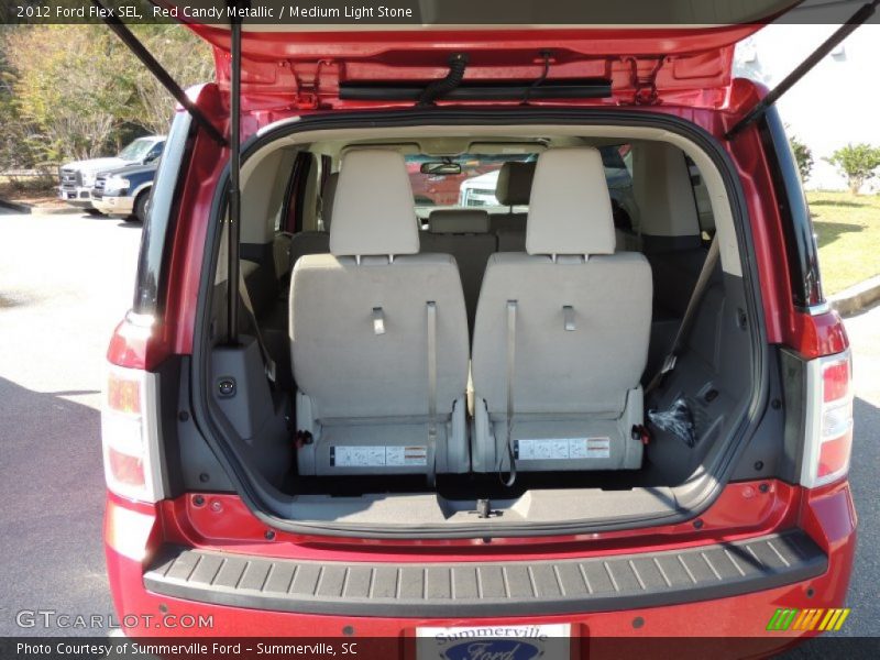 Red Candy Metallic / Medium Light Stone 2012 Ford Flex SEL