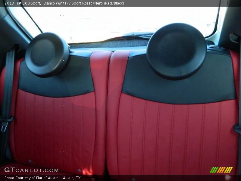 Bianco (White) / Sport Rosso/Nero (Red/Black) 2013 Fiat 500 Sport