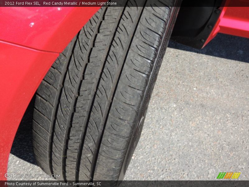Red Candy Metallic / Medium Light Stone 2012 Ford Flex SEL