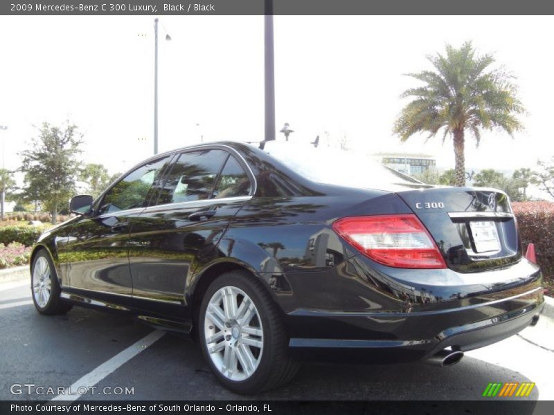 Black / Black 2009 Mercedes-Benz C 300 Luxury