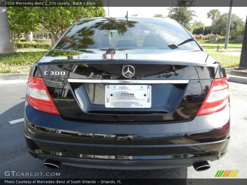 Black / Black 2009 Mercedes-Benz C 300 Luxury