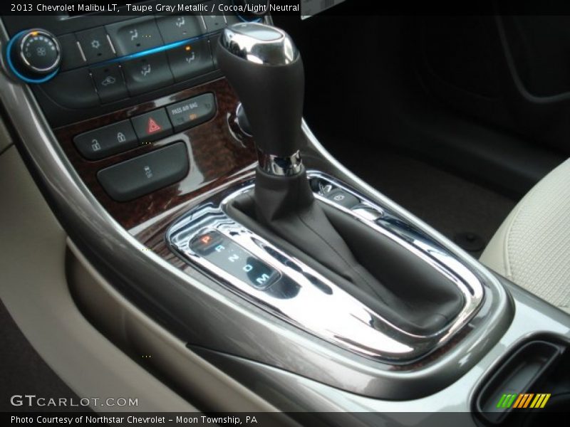 Taupe Gray Metallic / Cocoa/Light Neutral 2013 Chevrolet Malibu LT
