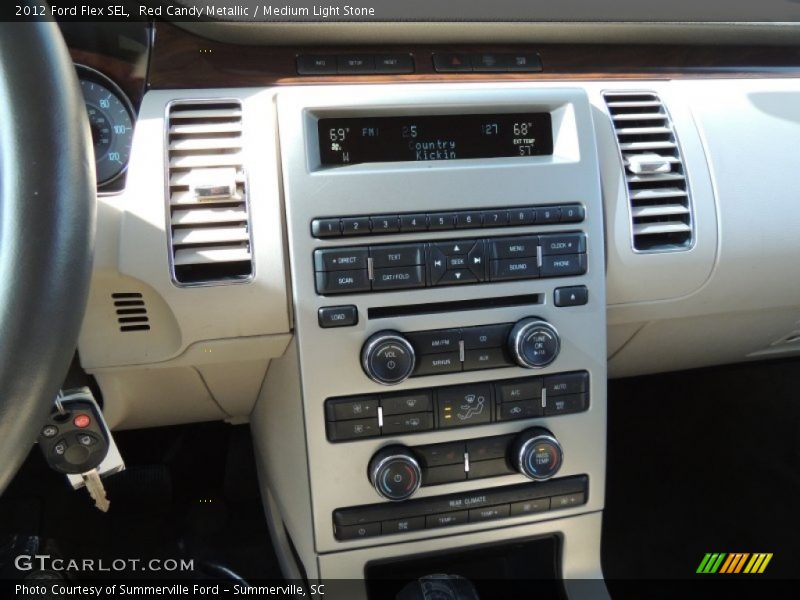 Red Candy Metallic / Medium Light Stone 2012 Ford Flex SEL