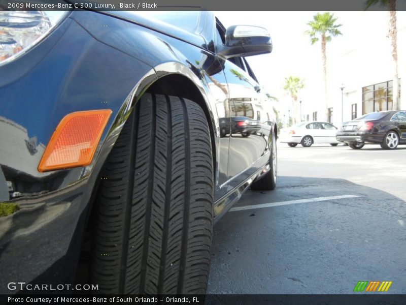 Black / Black 2009 Mercedes-Benz C 300 Luxury