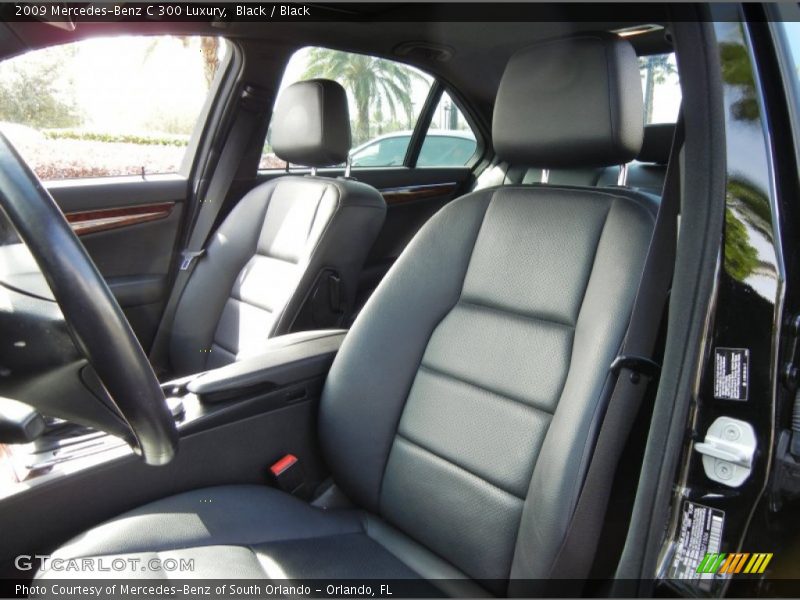 Black / Black 2009 Mercedes-Benz C 300 Luxury