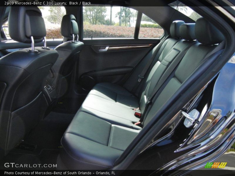 Black / Black 2009 Mercedes-Benz C 300 Luxury