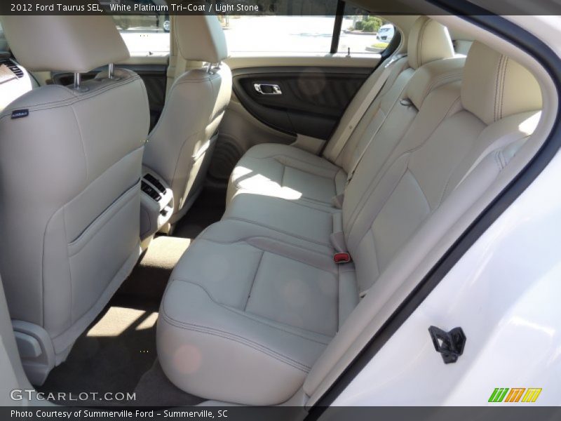 White Platinum Tri-Coat / Light Stone 2012 Ford Taurus SEL