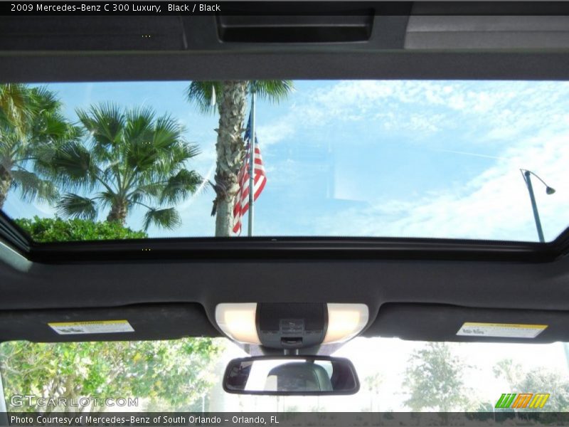 Black / Black 2009 Mercedes-Benz C 300 Luxury