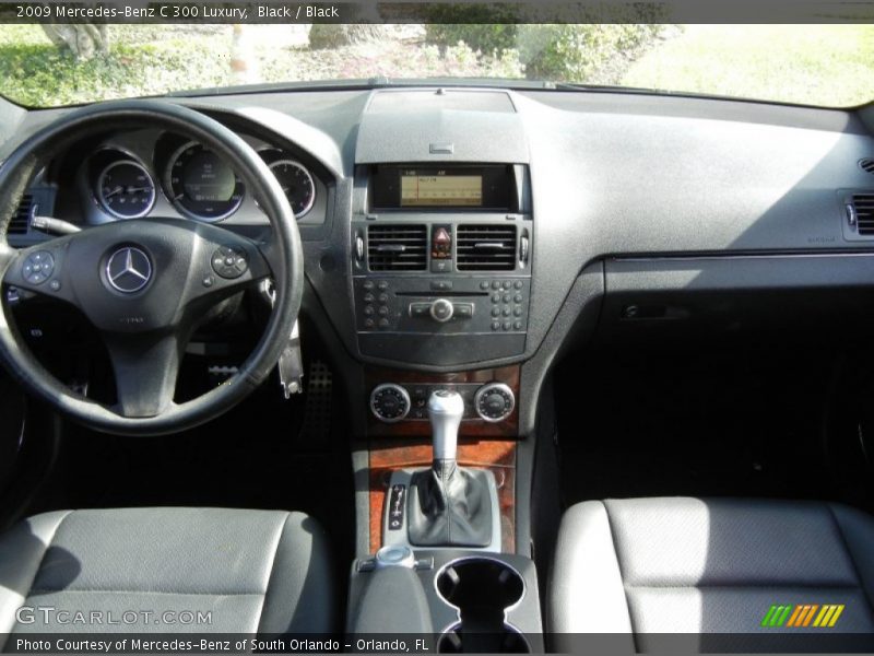 Black / Black 2009 Mercedes-Benz C 300 Luxury