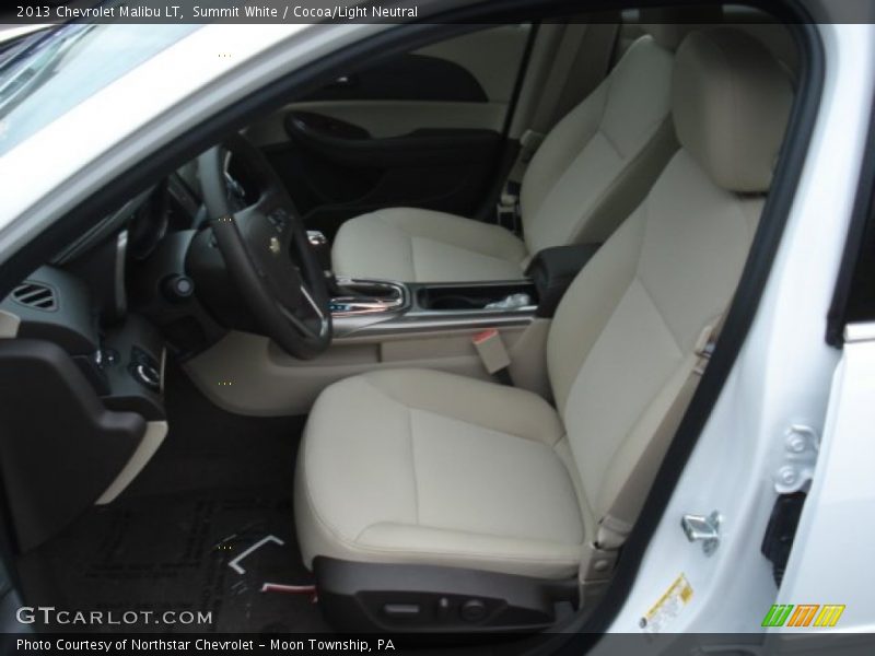 Summit White / Cocoa/Light Neutral 2013 Chevrolet Malibu LT