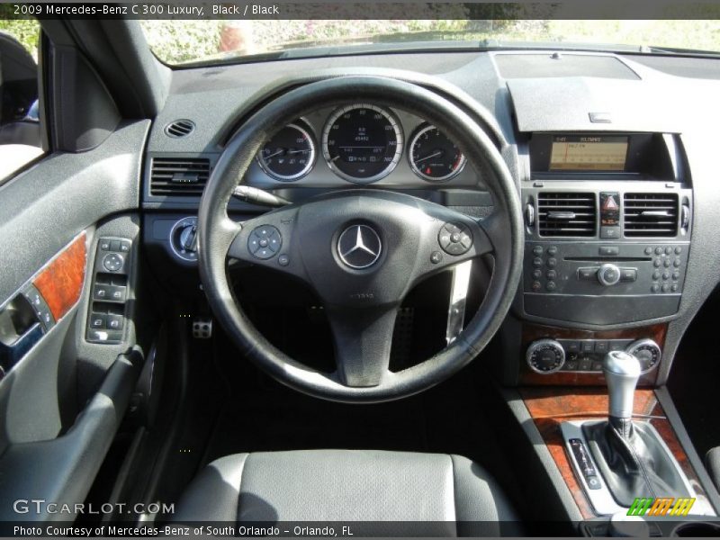 Black / Black 2009 Mercedes-Benz C 300 Luxury