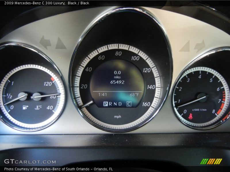 Black / Black 2009 Mercedes-Benz C 300 Luxury