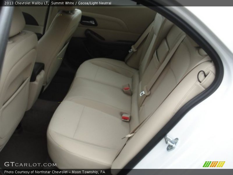 Summit White / Cocoa/Light Neutral 2013 Chevrolet Malibu LT