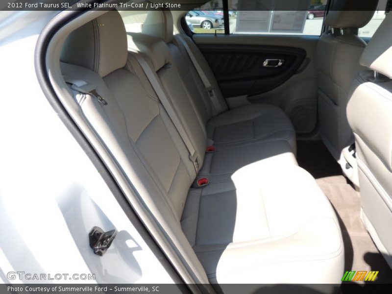 White Platinum Tri-Coat / Light Stone 2012 Ford Taurus SEL
