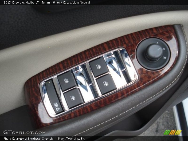 Summit White / Cocoa/Light Neutral 2013 Chevrolet Malibu LT