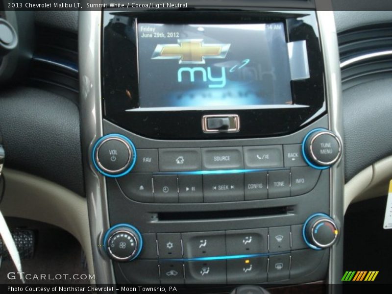 Summit White / Cocoa/Light Neutral 2013 Chevrolet Malibu LT
