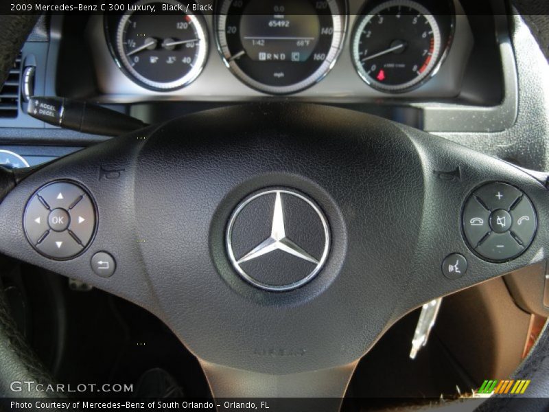 Black / Black 2009 Mercedes-Benz C 300 Luxury