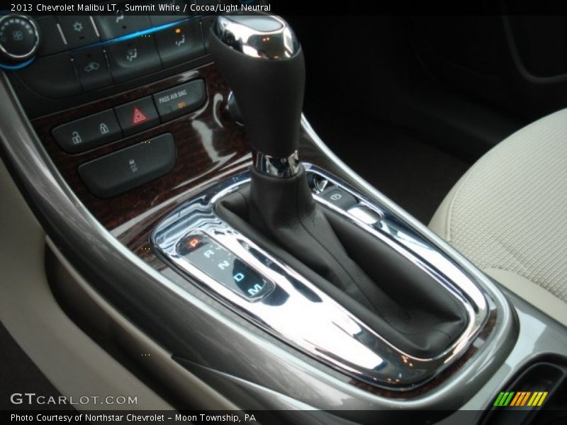 Summit White / Cocoa/Light Neutral 2013 Chevrolet Malibu LT