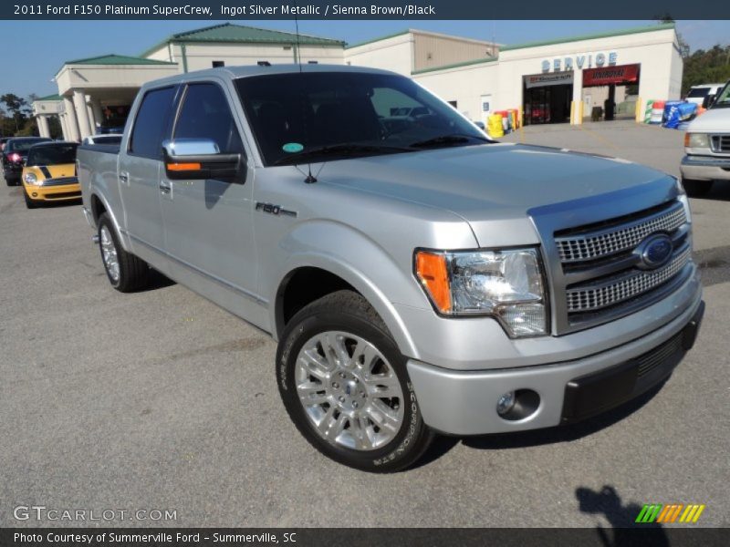 Ingot Silver Metallic / Sienna Brown/Black 2011 Ford F150 Platinum SuperCrew