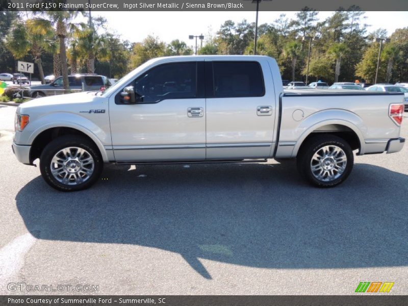 Ingot Silver Metallic / Sienna Brown/Black 2011 Ford F150 Platinum SuperCrew