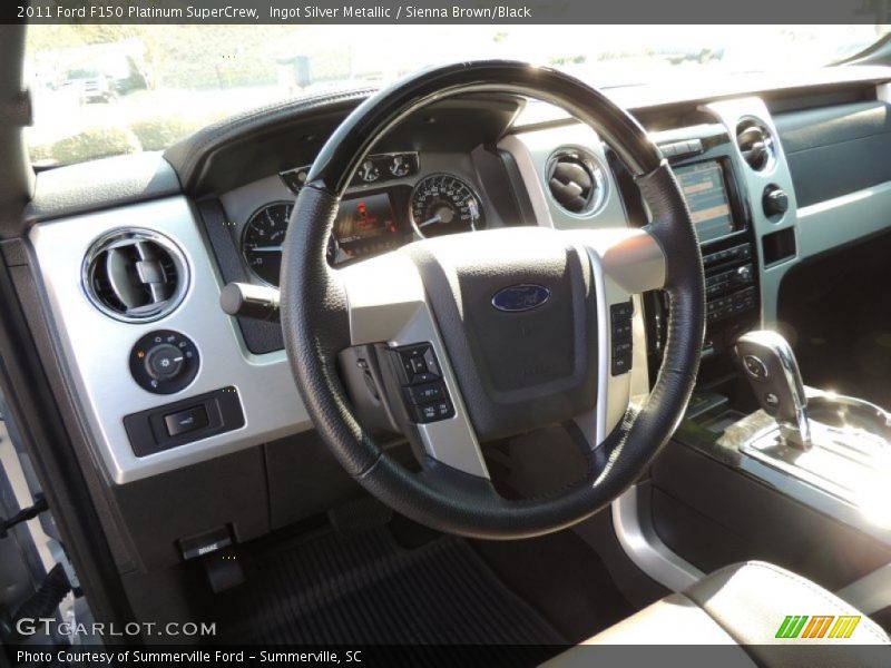 Ingot Silver Metallic / Sienna Brown/Black 2011 Ford F150 Platinum SuperCrew
