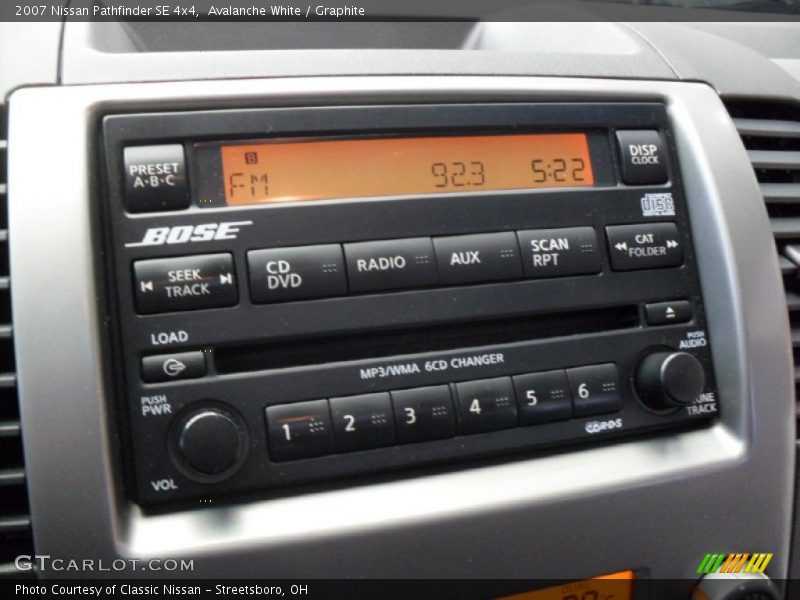 Avalanche White / Graphite 2007 Nissan Pathfinder SE 4x4