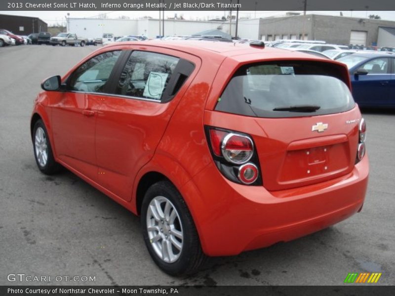Inferno Orange Metallic / Jet Black/Dark Titanium 2013 Chevrolet Sonic LT Hatch