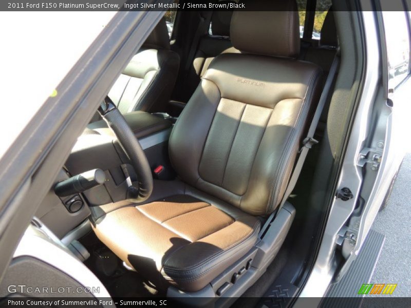 Ingot Silver Metallic / Sienna Brown/Black 2011 Ford F150 Platinum SuperCrew