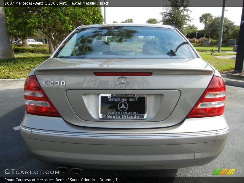 Pewter Metallic / Black 2007 Mercedes-Benz C 230 Sport