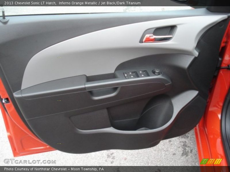 Inferno Orange Metallic / Jet Black/Dark Titanium 2013 Chevrolet Sonic LT Hatch