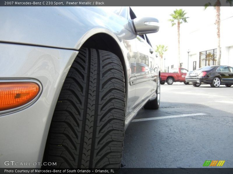 Pewter Metallic / Black 2007 Mercedes-Benz C 230 Sport