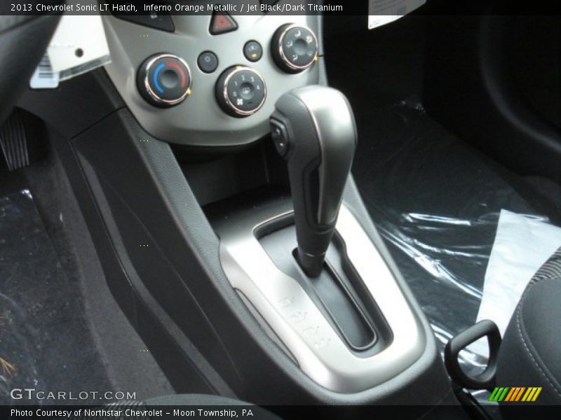 Inferno Orange Metallic / Jet Black/Dark Titanium 2013 Chevrolet Sonic LT Hatch