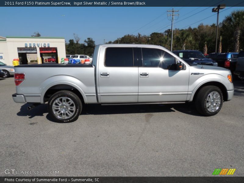 Ingot Silver Metallic / Sienna Brown/Black 2011 Ford F150 Platinum SuperCrew