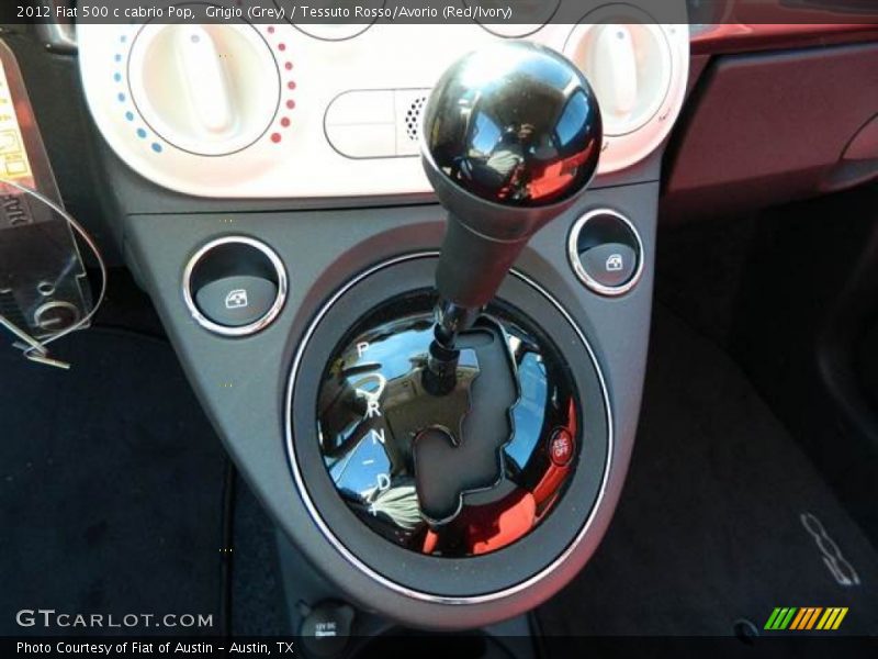 Grigio (Grey) / Tessuto Rosso/Avorio (Red/Ivory) 2012 Fiat 500 c cabrio Pop