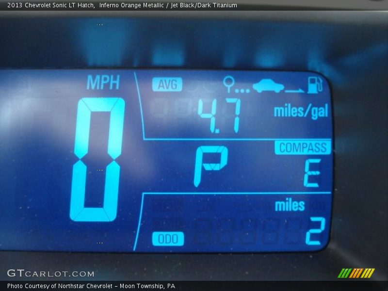 Inferno Orange Metallic / Jet Black/Dark Titanium 2013 Chevrolet Sonic LT Hatch