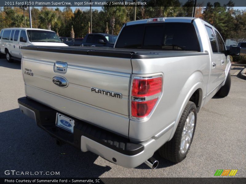 Ingot Silver Metallic / Sienna Brown/Black 2011 Ford F150 Platinum SuperCrew