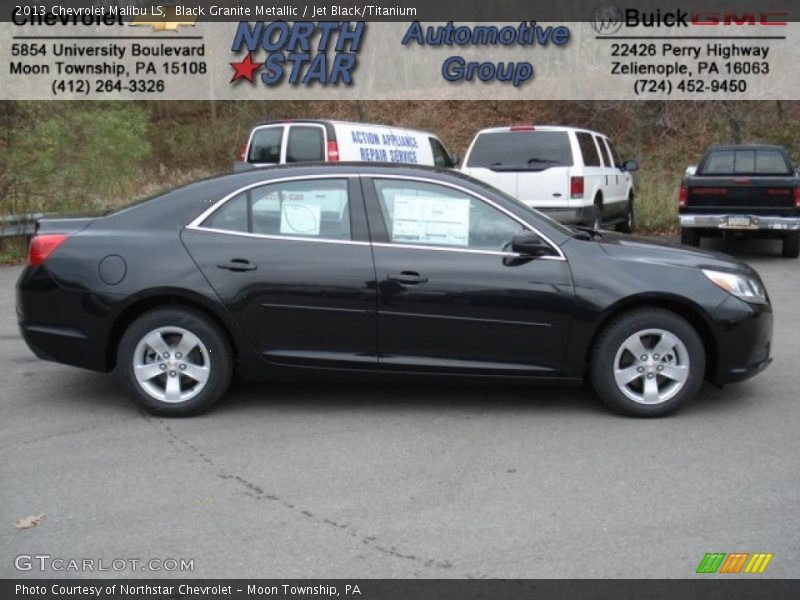 Black Granite Metallic / Jet Black/Titanium 2013 Chevrolet Malibu LS
