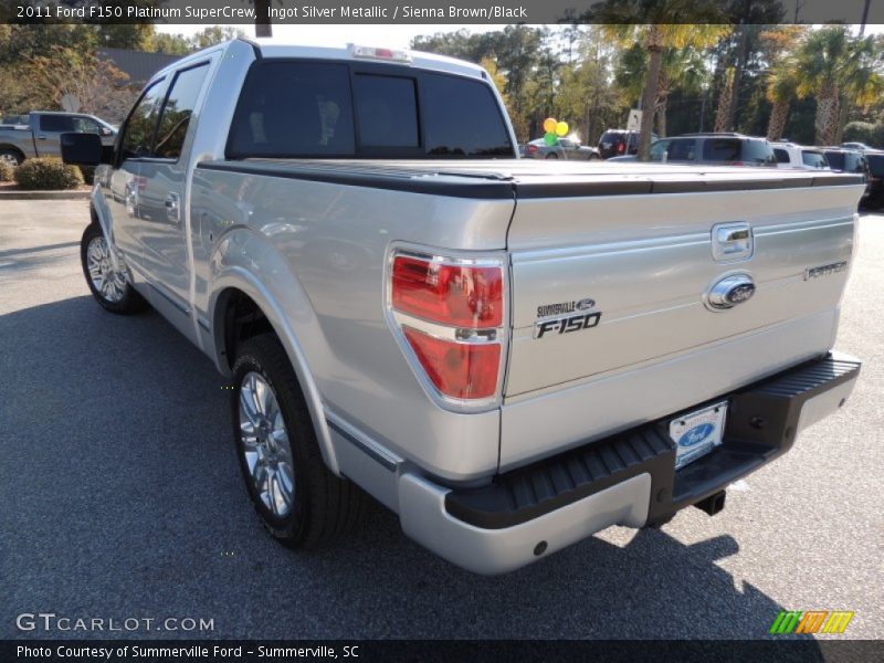 Ingot Silver Metallic / Sienna Brown/Black 2011 Ford F150 Platinum SuperCrew