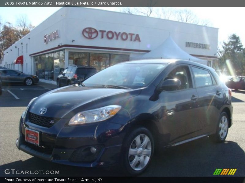 Nautical Blue Metallic / Dark Charcoal 2009 Toyota Matrix S AWD