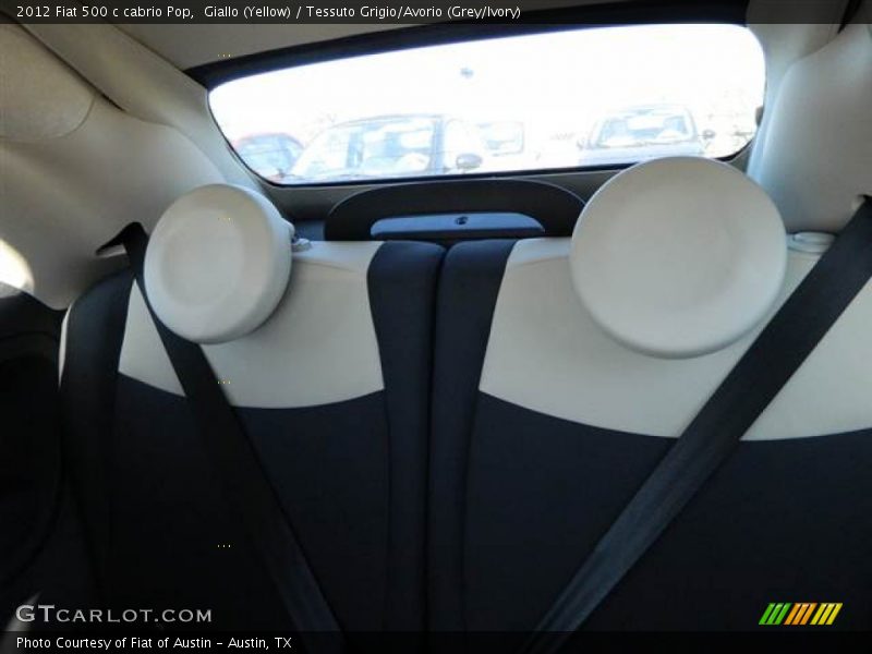 Giallo (Yellow) / Tessuto Grigio/Avorio (Grey/Ivory) 2012 Fiat 500 c cabrio Pop